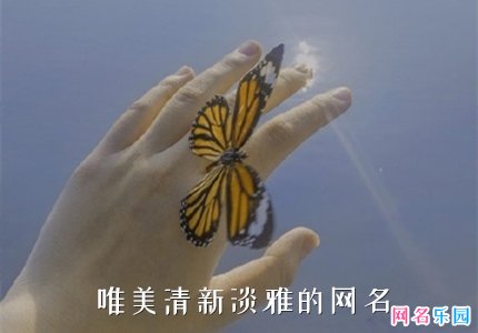 唯美清新淡雅的网名